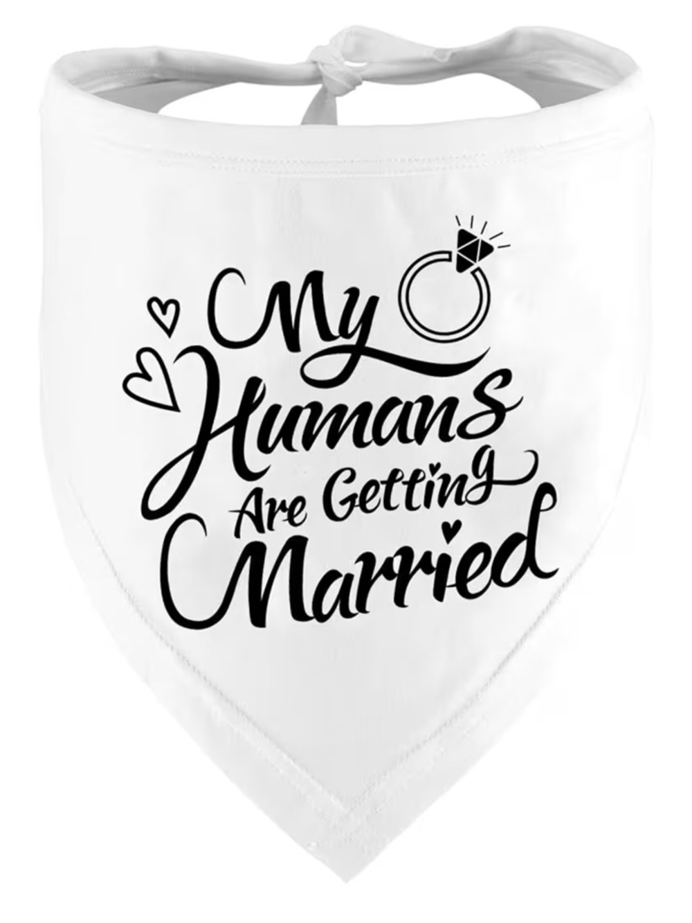 Dog bandana my humans are getting married